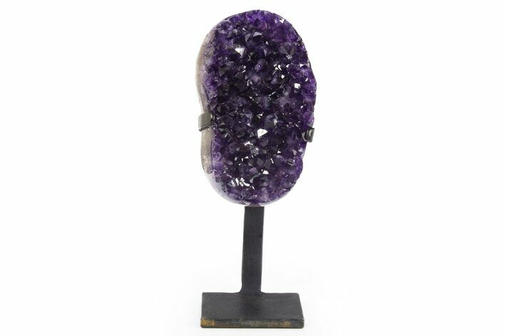 Amethyst Geode With Metal Stand - Uruguay #306921